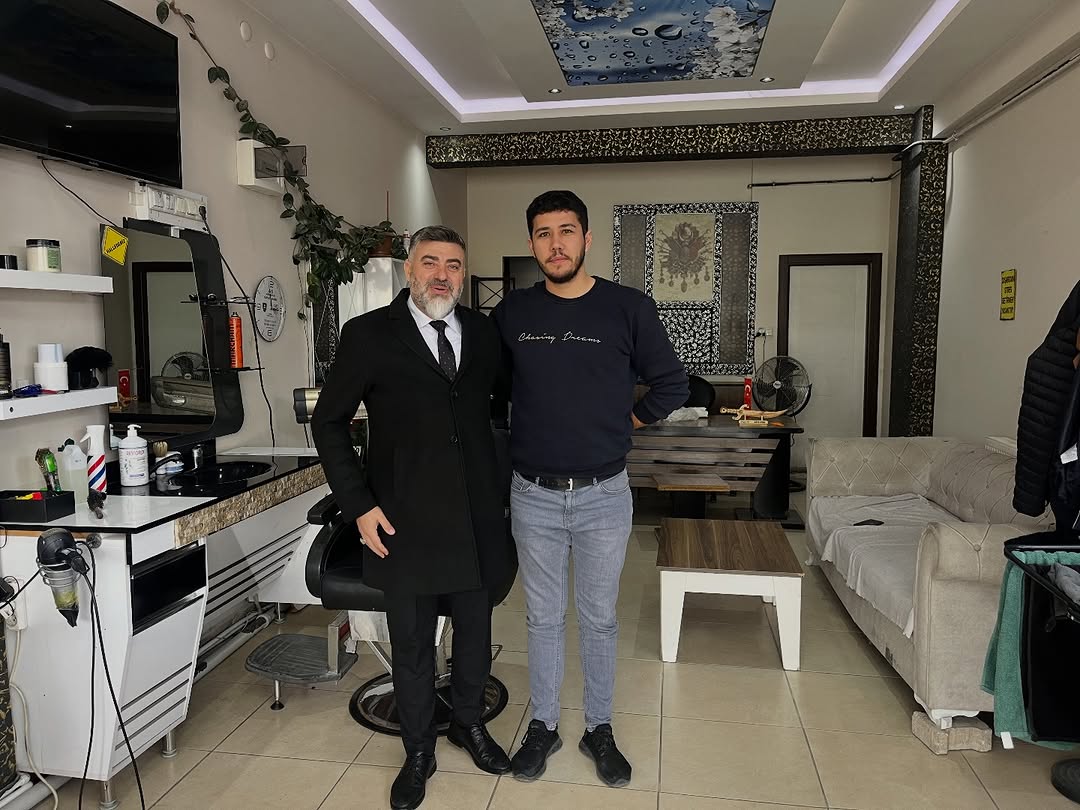 Afyon Muhtarlar ve Berberler Odası Başkanı Suat Uygur Esnaf Ziyareti