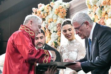 İYİ Parti Genel Başkanı Müsavat Dervişoğlu, Parti Üyesi Abdullah İlker Sungur'un Nikah Törenine Katıldı