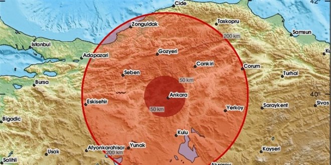Ankara'da 3.5 Büyüklüğünde Deprem Meydana Geldi