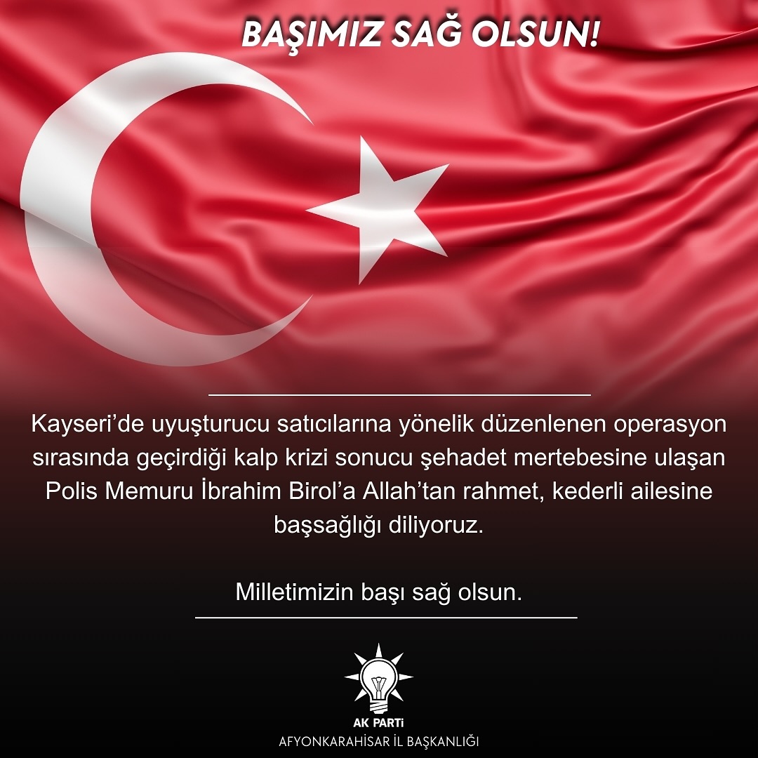 Kayseri'de Uyuşturucu Operasyonunda Kalp Krizi Geçiren Polis Şehit Oldu