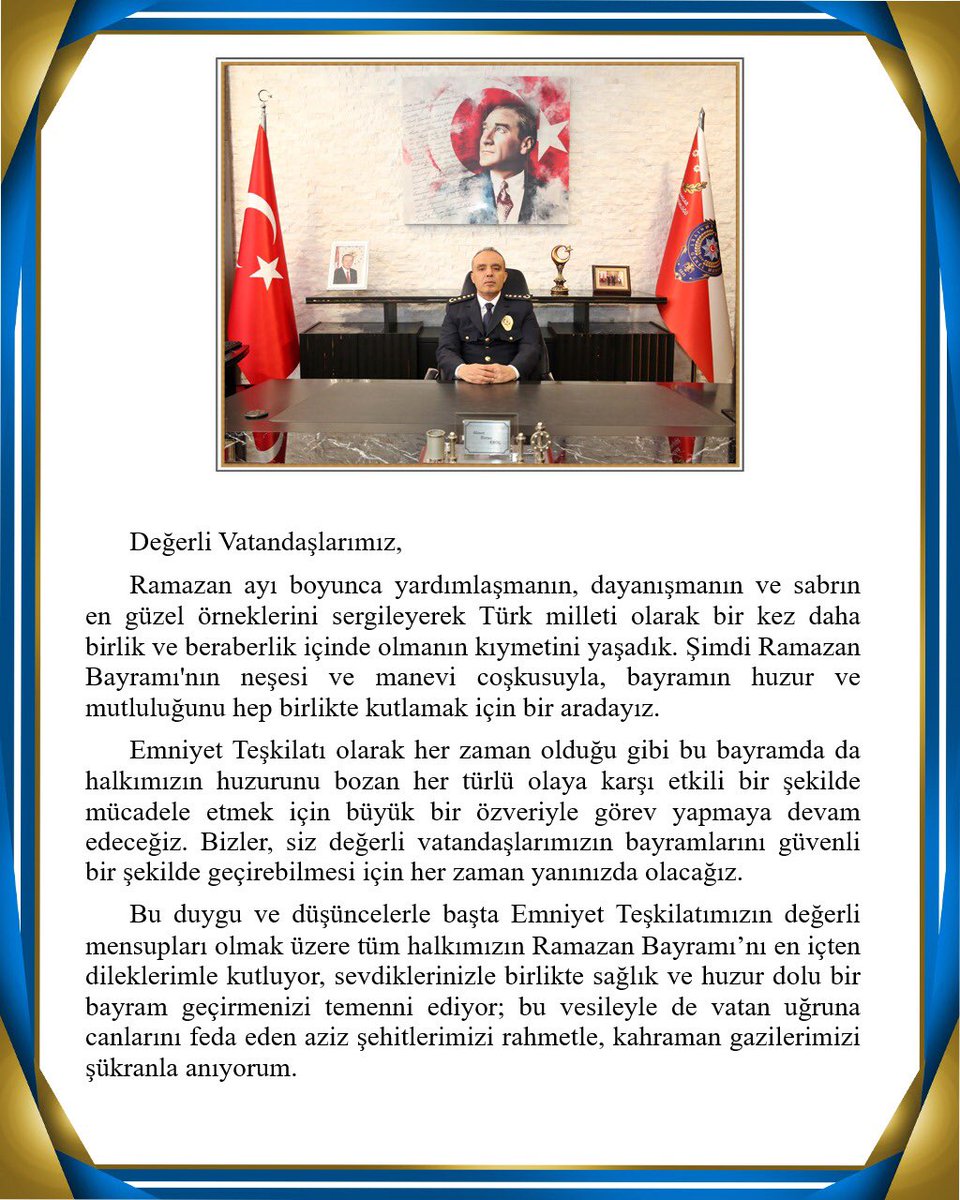 Afyonkarahisar'da Bayram Mesajı