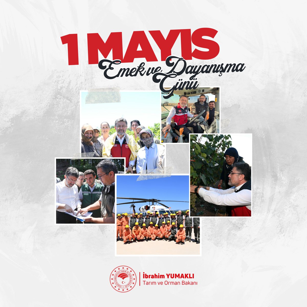 Afyonkarahisar Tarım ve Orman Müdürlüğü'nden 1 Mayıs Mesajı