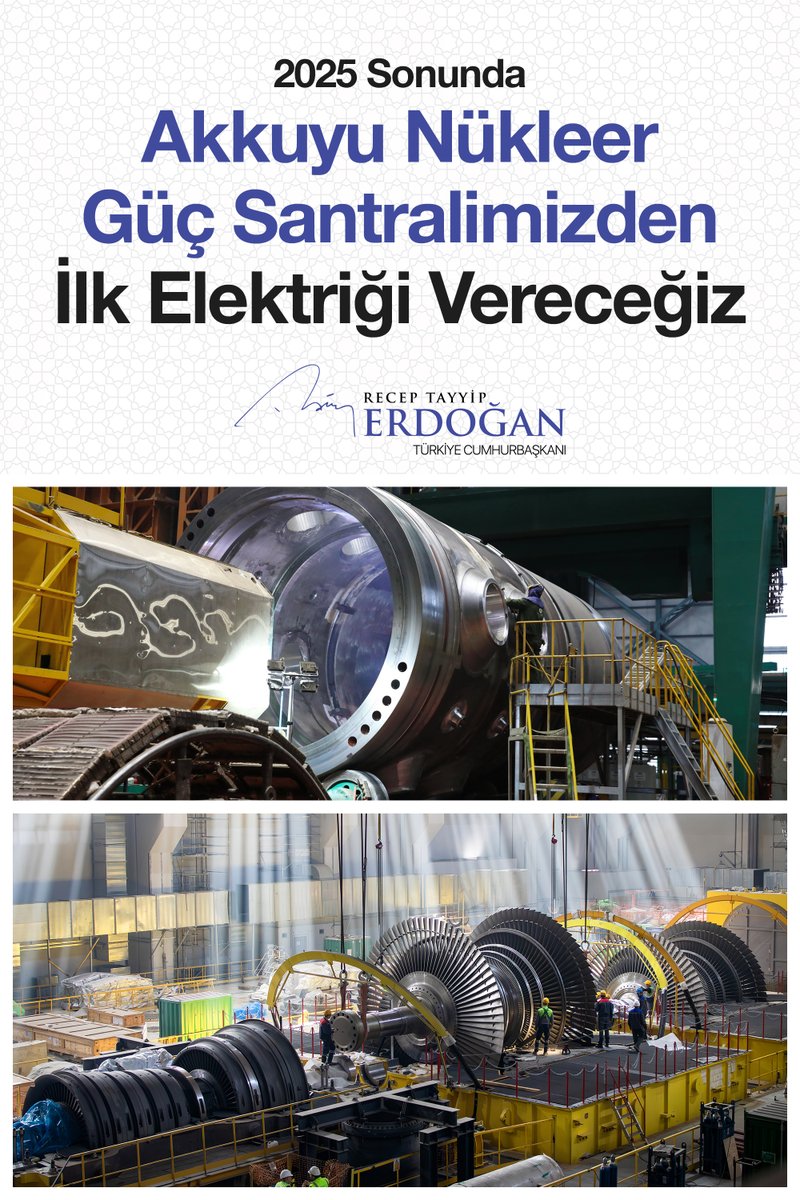 Akkuyu Nükleer Güç Santrali'nde İlk Reaktör İnşaatı Tamamlanıyor, İlk Elektrik Bu Yıl Sonunda