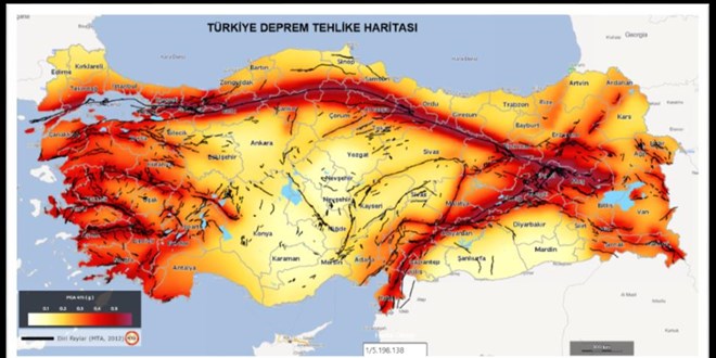 Türkiye Deprem Tehlike Haritası Güncellendi: 485 Fay Segmenti Belirlendi