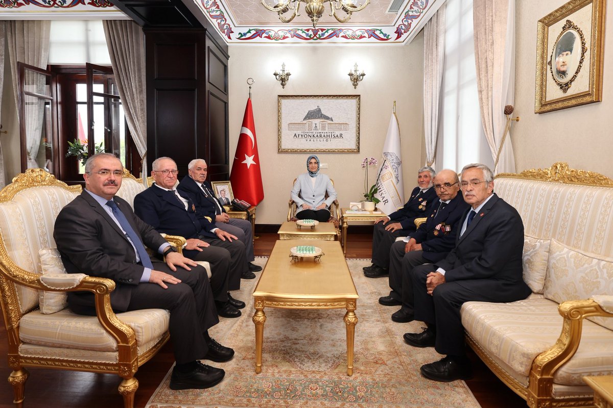 Afyonkarahisar Valisi Güran Yiğitbaşı, Muharip Gaziler Derneği Temsilcisini Kabul Etti