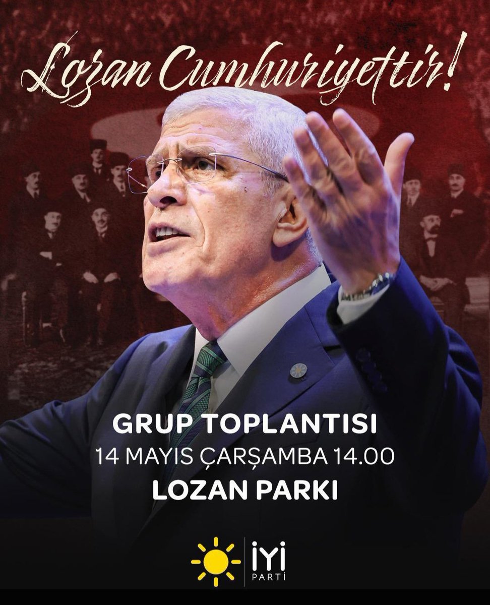 İyi Parti, Lozan'ı Savunmak İçin Parkta Buluşuyor