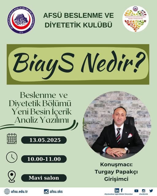 AFSÜ Geliştirdiği BiayS Yazılımıyla Besin Değerlerini Analiz Etmede Devrim Yaratacak