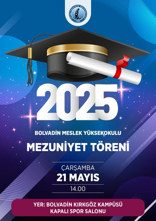 Afyon Kocatepe Üniversitesi'nde Mezuniyet Coşkusu: Bolvadin Meslek Yüksekokulu Öğrencileri Diplomalara Kavuştu