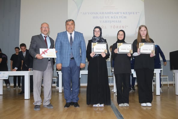 Afyonkarahisar'ı Keşfet Bilgi ve Kültür Yarışması'nda Birinciler Belli Oldu