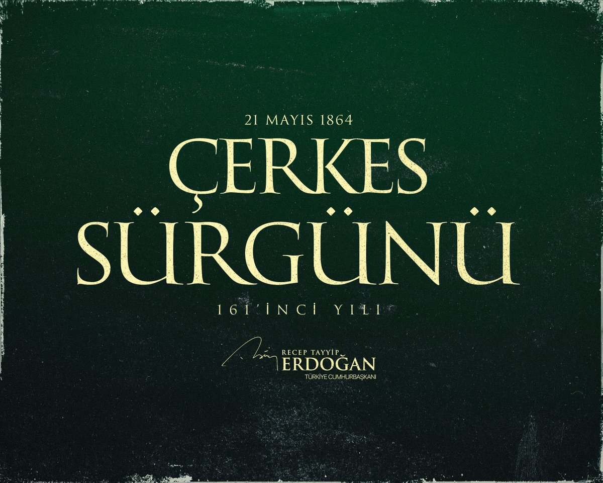Türkiye Cumhurbaşkanı Erdoğan'dan Çerkes Sürgünü Mesajı