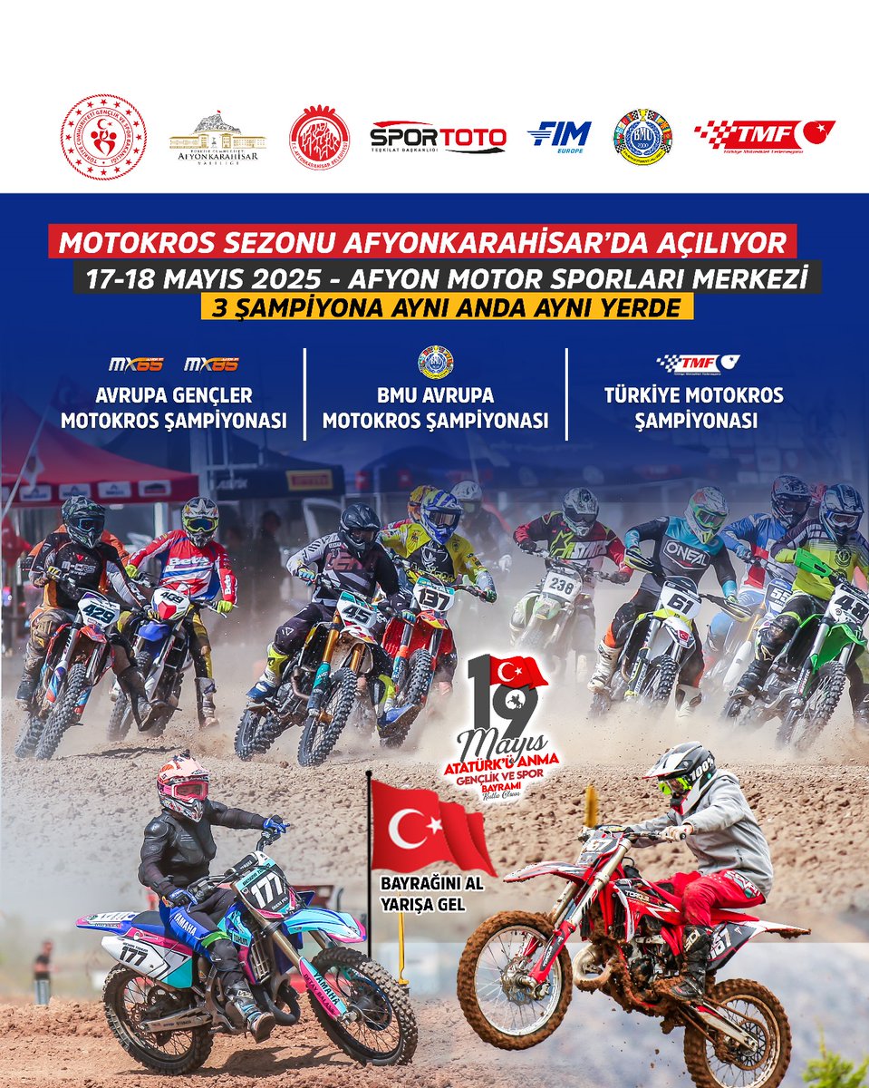 Afyonkarahisar'da Motokros Coşkusu Başlıyor