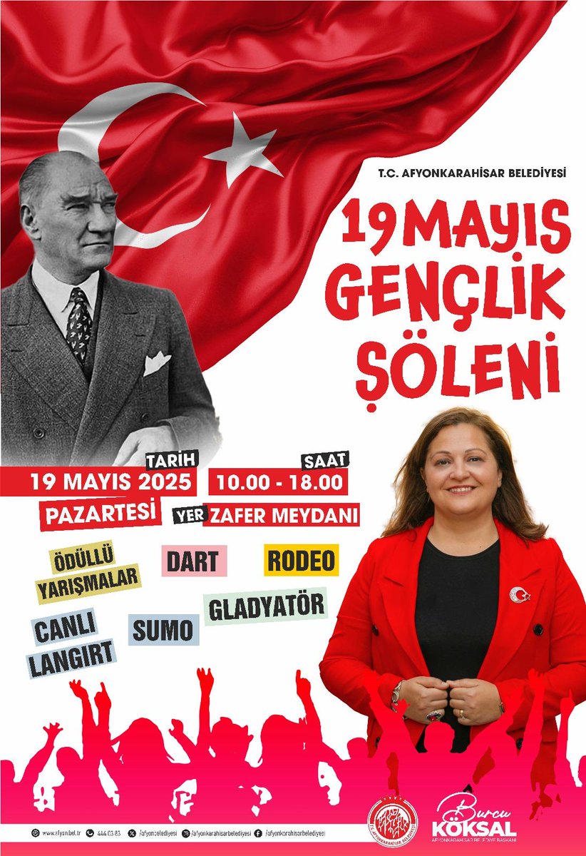 Afyonkarahisar'da 19 Mayıs Gençlik Şöleni Coşkusu
