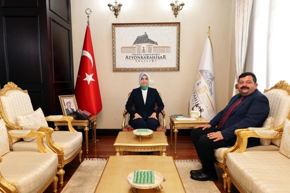 Afyonkarahisar Valisi Güran Yiğitbaşı, Başmakçı Belediye Başkanı Gönüllü'yü Kabul Etti