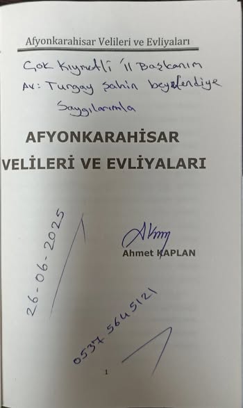 AK Parti Afyonkarahisar İl Başkanlığı Kütüphanesine Yeni Kitap Kazandırıldı