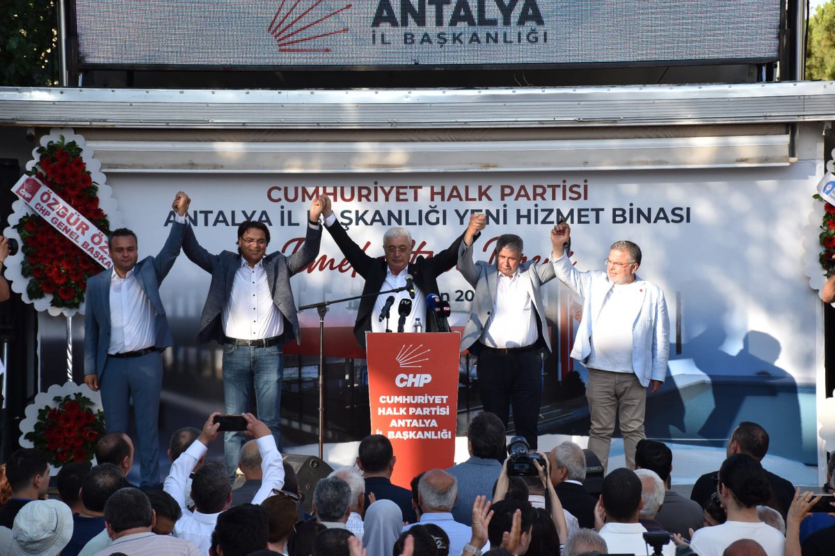 CHP Antalya İl Başkanlığı Yeni Binası İçin Temel Atıldı