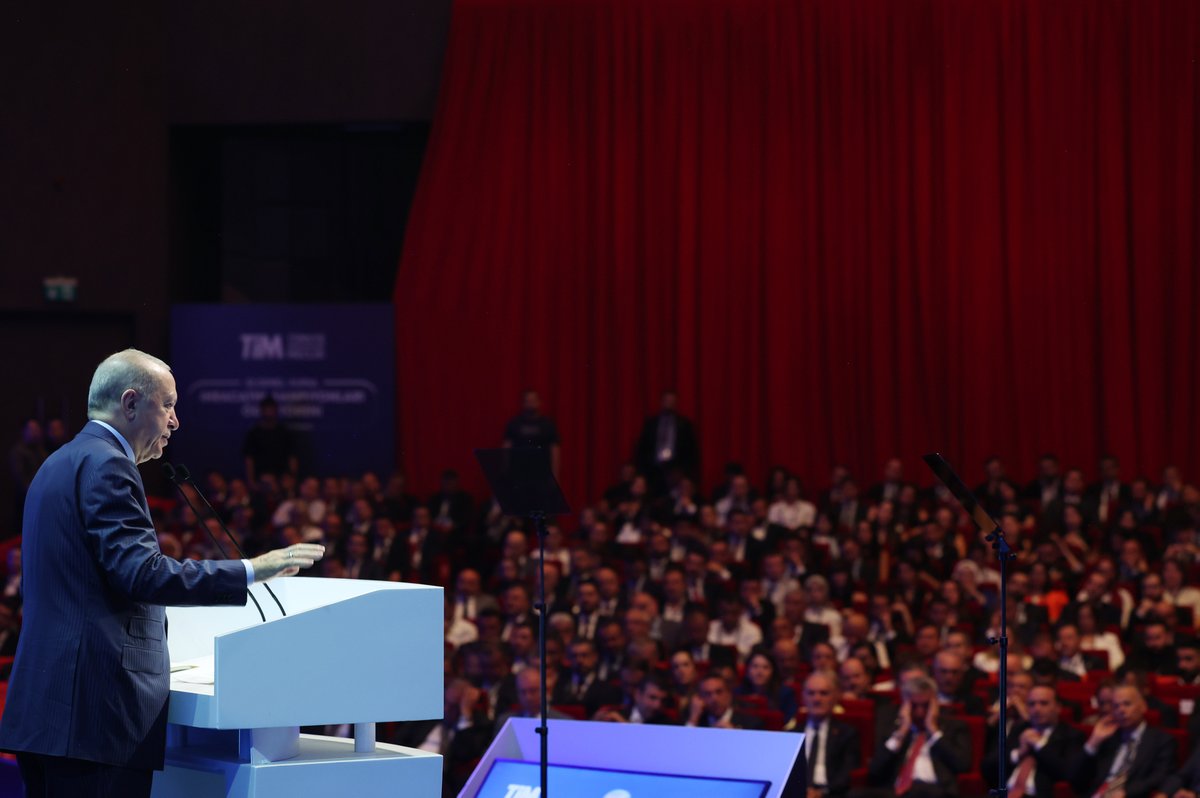 Türkiye İhracatçılar Meclisi Genel Kurulu'nda Cumhurbaşkanı Erdoğan'dan İhracatçılara Teşekkür