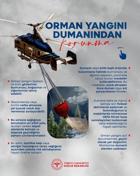 Afyonkarahisar'da Orman Yangını Dumanına Karşı Önlemler: İl Sağlık Müdürlüğü Uyarısı