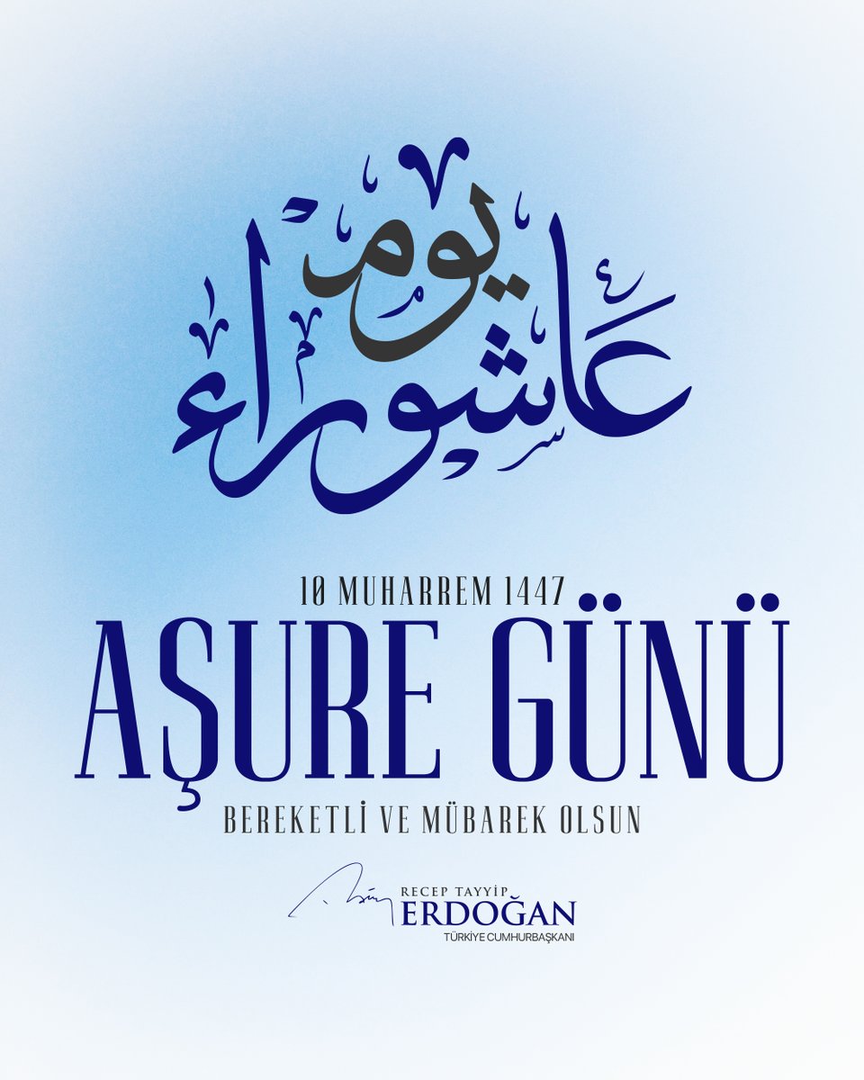 Cumhurbaşkanı Erdoğan'dan Aşure Günü Mesajı: Hüseyin Efendi ve Yoldaşları Rahmetle Anıldı
