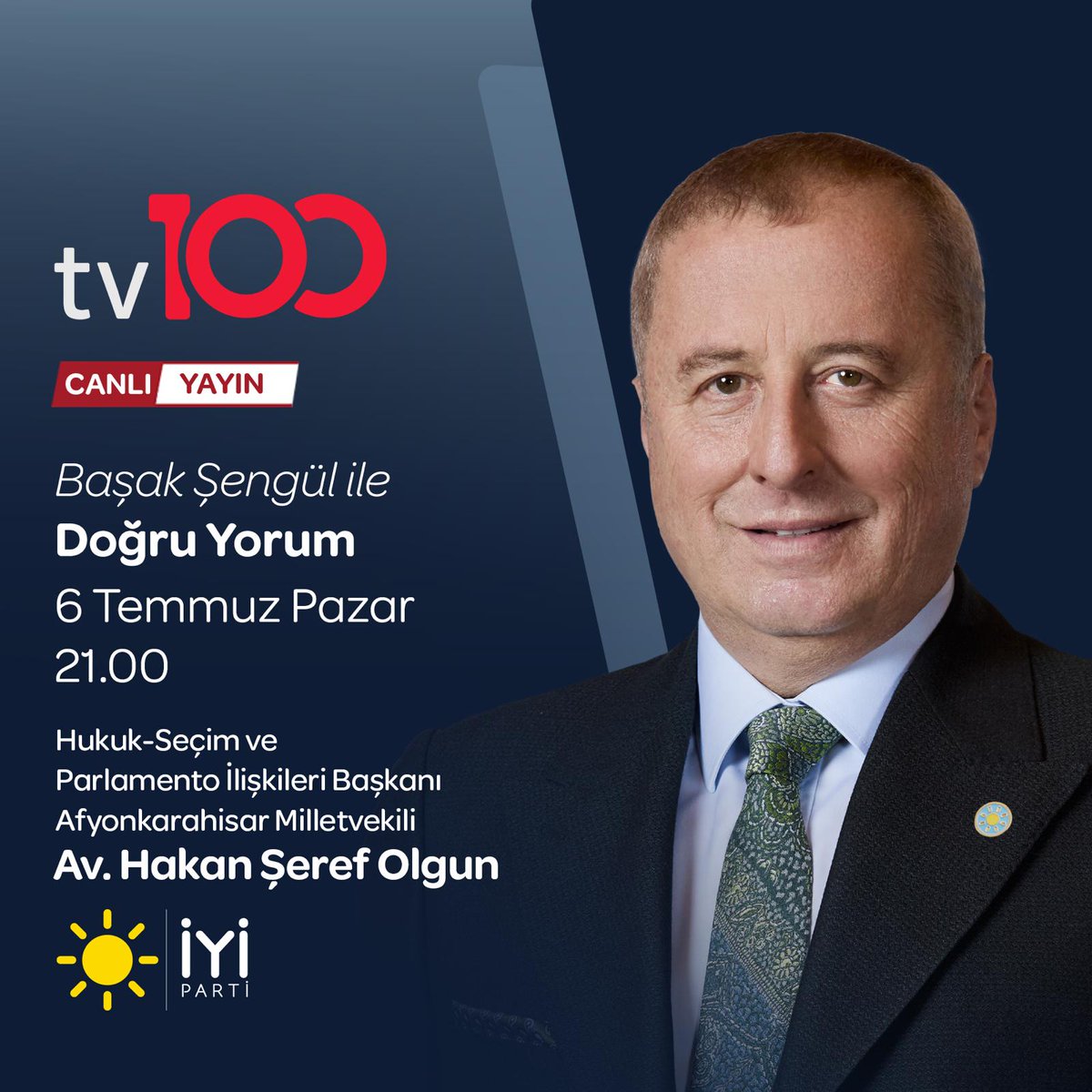 Avukat Hakan Şeref Olgun, TV100'de Doğru Yorum Programına Konuk Oldu