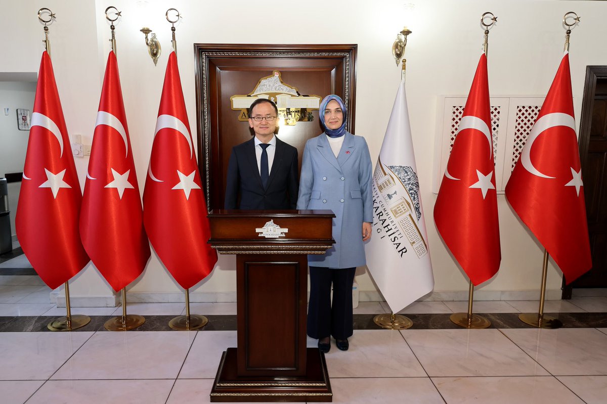 Afyonkarahisar Valisi Doç. Dr. Kübra Güran Yiğitbaşı Çin Büyükelçisi ile Görüşüldü