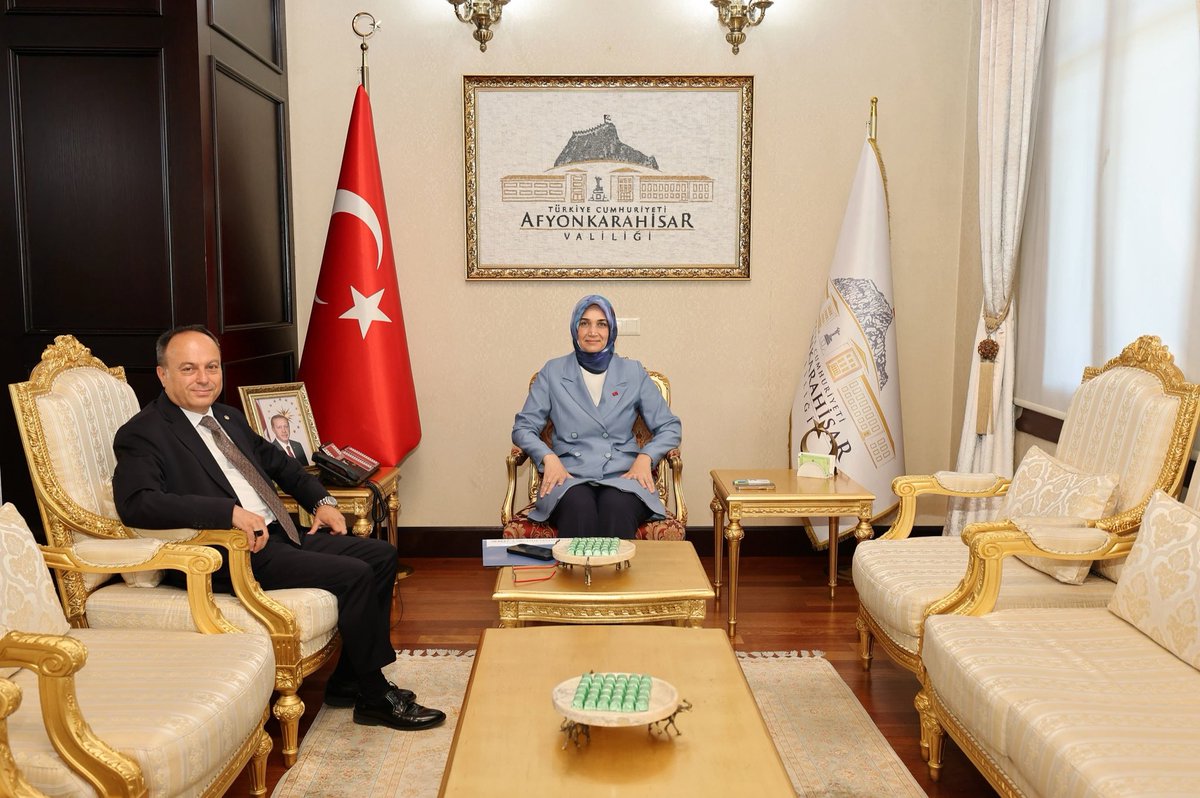 Afyonkarahisar Valisi Doç. Dr. Kübra Güran Yiğitbaşı, ATSO Başkanı Serteser'i Kabul Etti