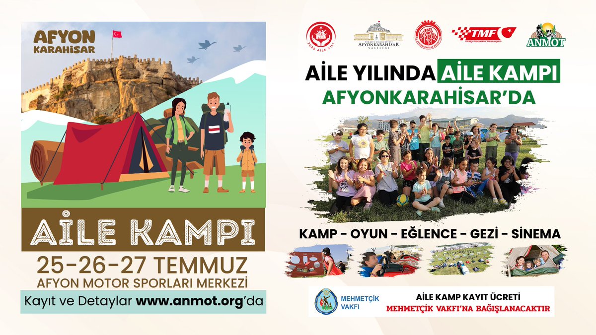 Afyonkarahisar Belediyesi Aile Kampı Başlıyor