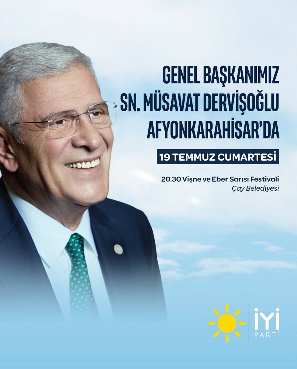 İyi Parti Genel Başkanı Dervişoğlu, Afyonkarahisar'da Vatandaşlarla Buluşacak