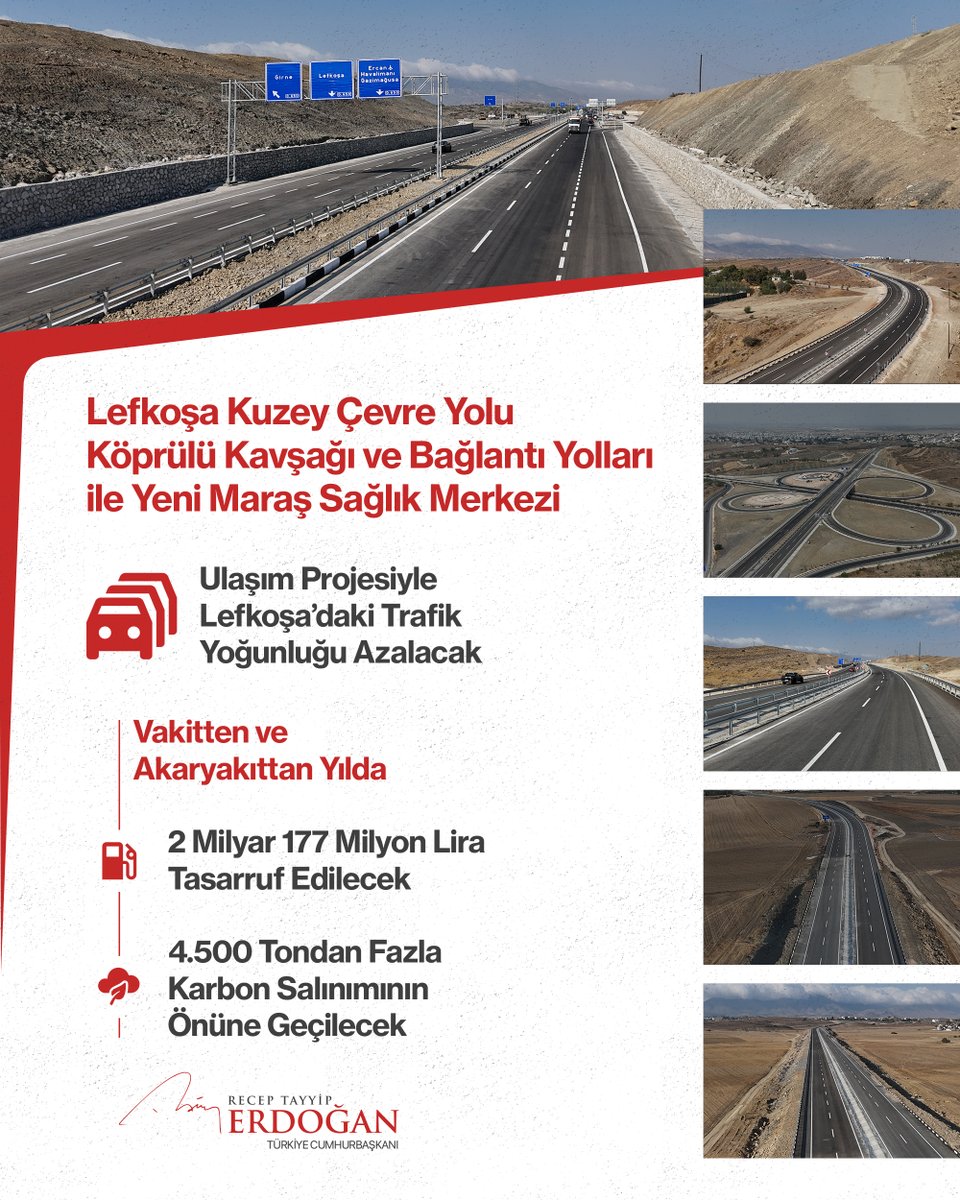 Erdoğan'dan Kıbrıs'ta Açılışlar: Lefkoşa Köprülü Kavşağı ve Yeni Maraş Sağlık Merkezi Hizmete Girdi