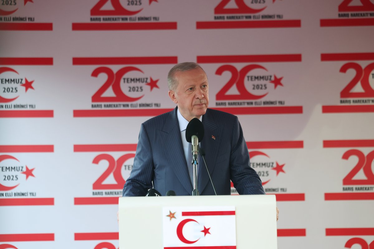Cumhurbaşkanı Erdoğan'dan Kıbrıs Türklerine Destek Mesajı