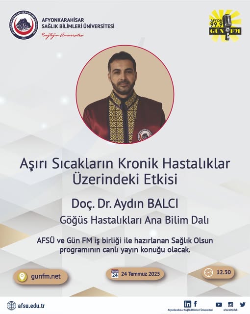 AFSÜ'den Sağlık Olsun Programına Canlı Yayın Katılımı