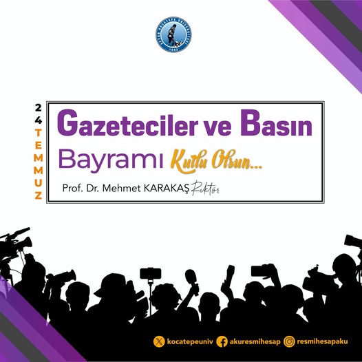 Afyon Kocatepe Üniversitesi'nden 24 Temmuz Gazeteciler ve Basın Bayramı Mesajı