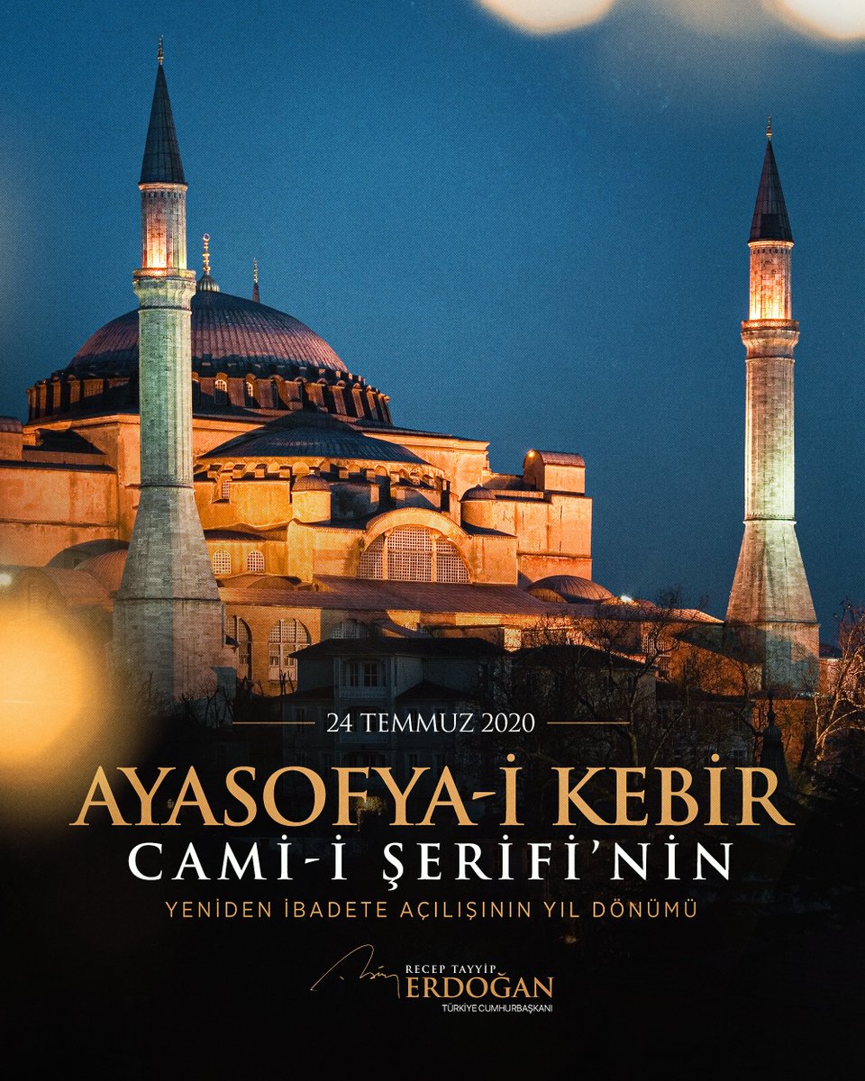 Ayasofya 5 Yıl Sonra İlk Ezan ve Namaza Kavuştu