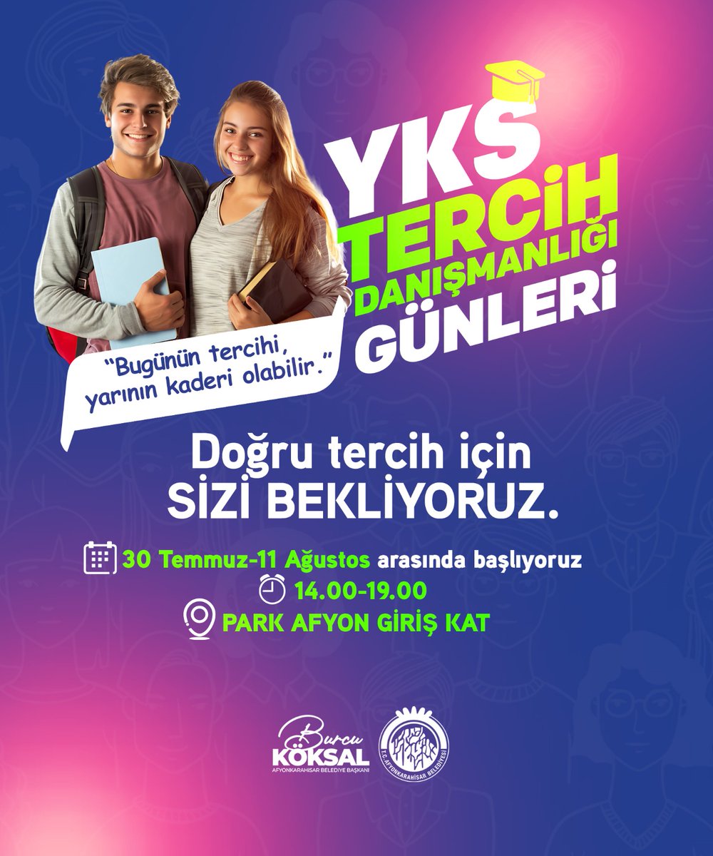 Afyonkarahisar Belediyesi YKS Tercih Danışmanlığı Günleri ile Üniversite Adaylarına Destek
