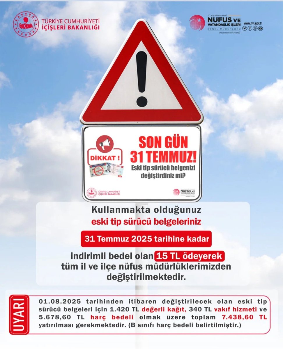 Afyonkarahisar'da Sürücü Belgesi Bilgileri TC Kimlik Kartıyla Yükleniyor