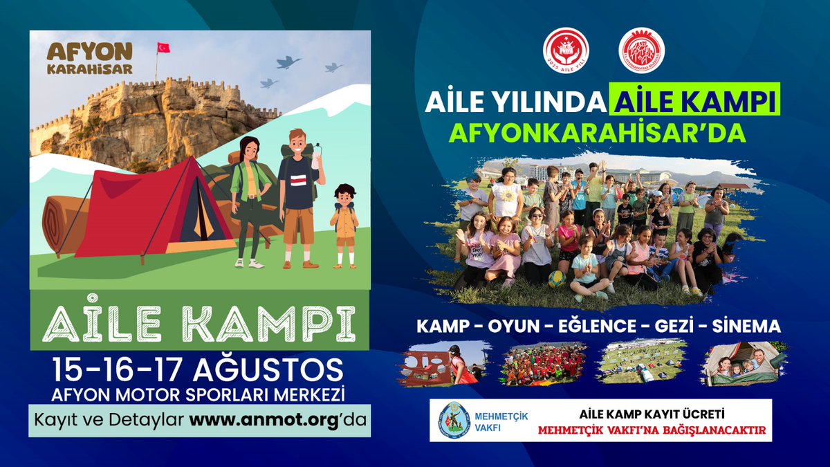 Afyonkarahisar Belediyesi'nden Ailelere Özel Kamp Etkinliği