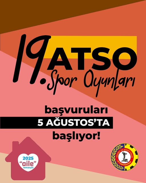 ATSO Spor Oyunları'na Katılım İçin Kayıtlar Yarın Başlıyor