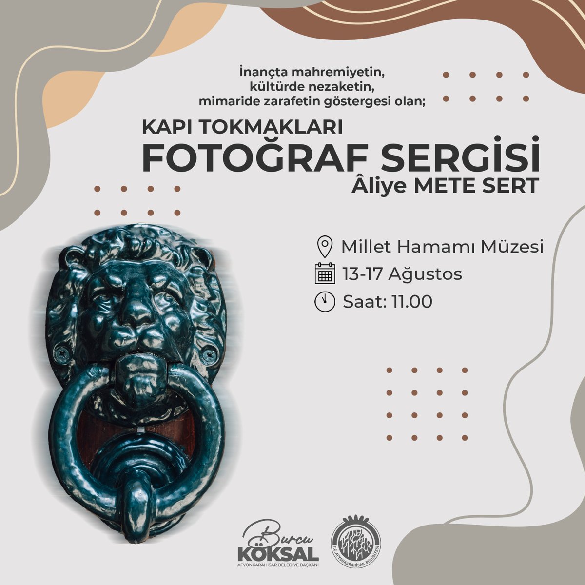 Afyonkarahisar'da Kapı Tokmağına Odaklanan Fotoğraf Sergisi Açılıyor