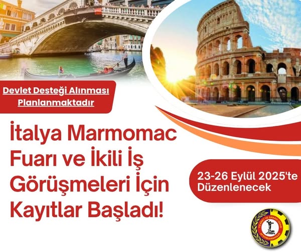 Afyonkarahisarlı İş İnsanları, İtalya'da Marmomac Mermer Fuarı'na Devlet Desteğiyle Katılacak