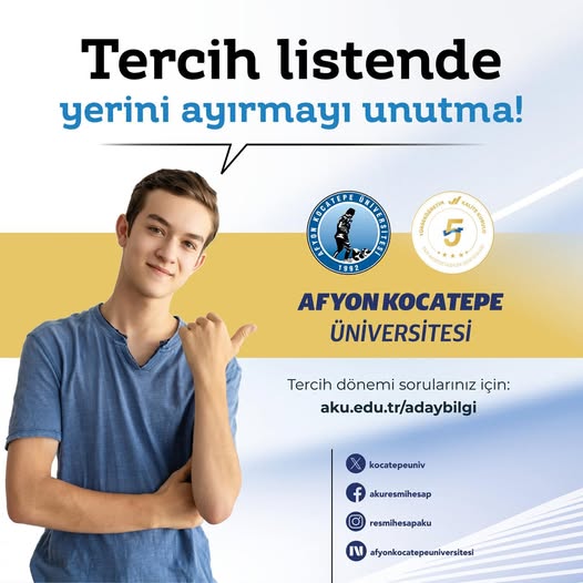 AKÜ, Üniversite Tercih Dönemi İçin Öğrencilere Bilgi Desteği Sağlıyor