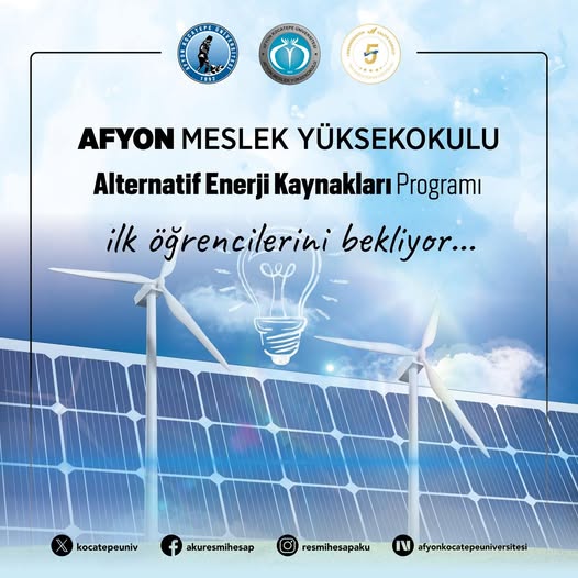 Afyon Kocatepe Üniversitesi'nde Temiz Enerjiye Yönelik Yeni Bölüm Açıldı