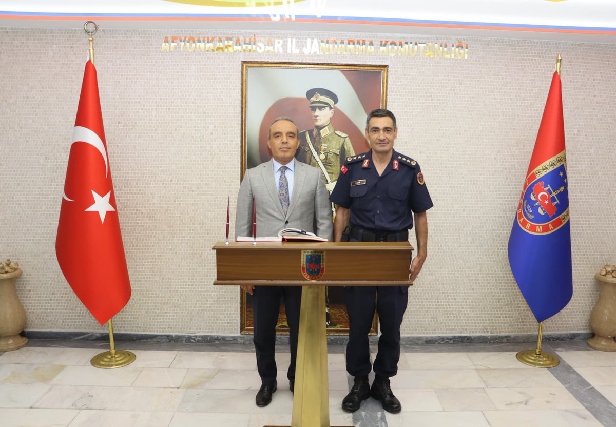 Afyonkarahisar Emniyeti, Yeni Atanan Jandar Komutanını Ziyaret Etti