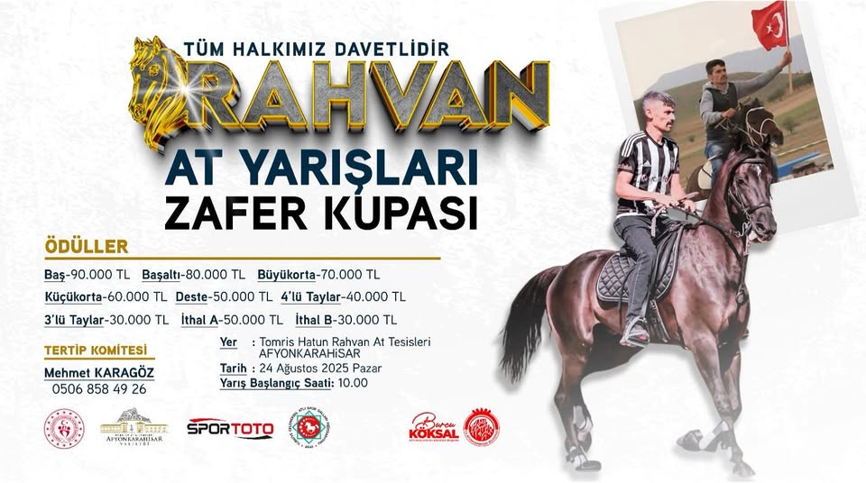 Rahvan At Yarışları Zafer Kupası İçin Afyonkarahisar'da Heyecanlı Bekleyiş