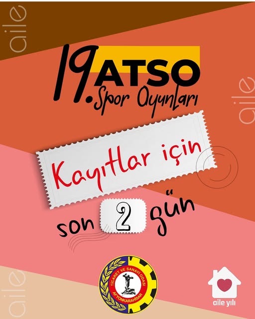 ATSO Spor Oyunları'na Katılım İçin Son Çağrı: Kayıtlar Yarın Sona Eriyor