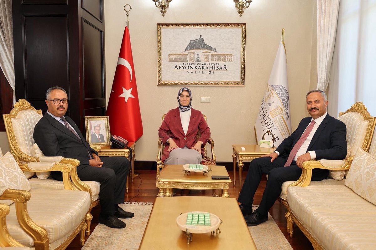 Afyonkarahisar Valisi Güran Yiğitbaşı, Anayasa Mahkemesi Üyesi Akçil'i Kabul Etti