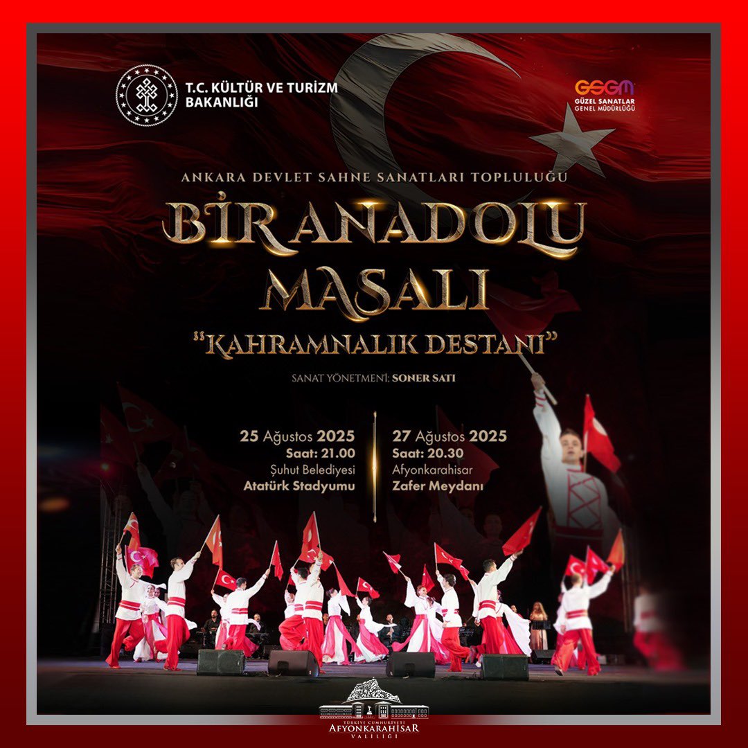 Ankara Devlet Tiyatrosu'ndan Afyonkarahisar'a 