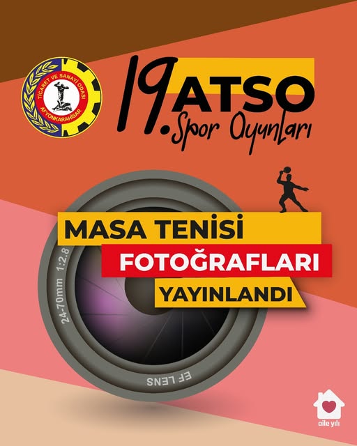 Afyonkarahisar'da ATSO Spor Oyunları Masa Tenisi Turnuvası Fotoğrafları Yayınlandı