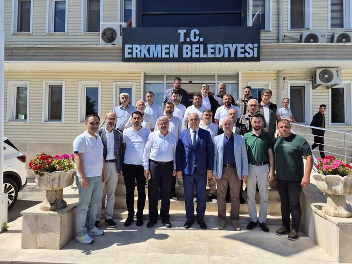 AK Parti Afyonkarahisar Heyeti Erkmen Belediye Başkanı Şahin'i Ziyaret Etti