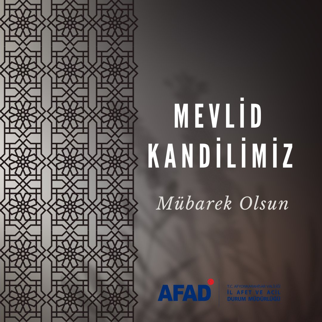 Afyonkarahisar'da Mevlid Kandili Kutlandı