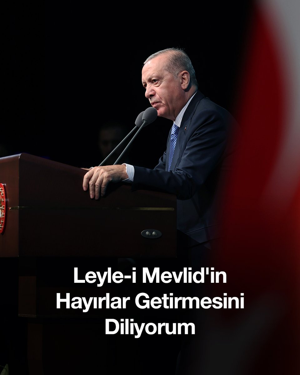 Cumhurbaşkanı Erdoğan'dan Leyle-i Mevlid Mesajı