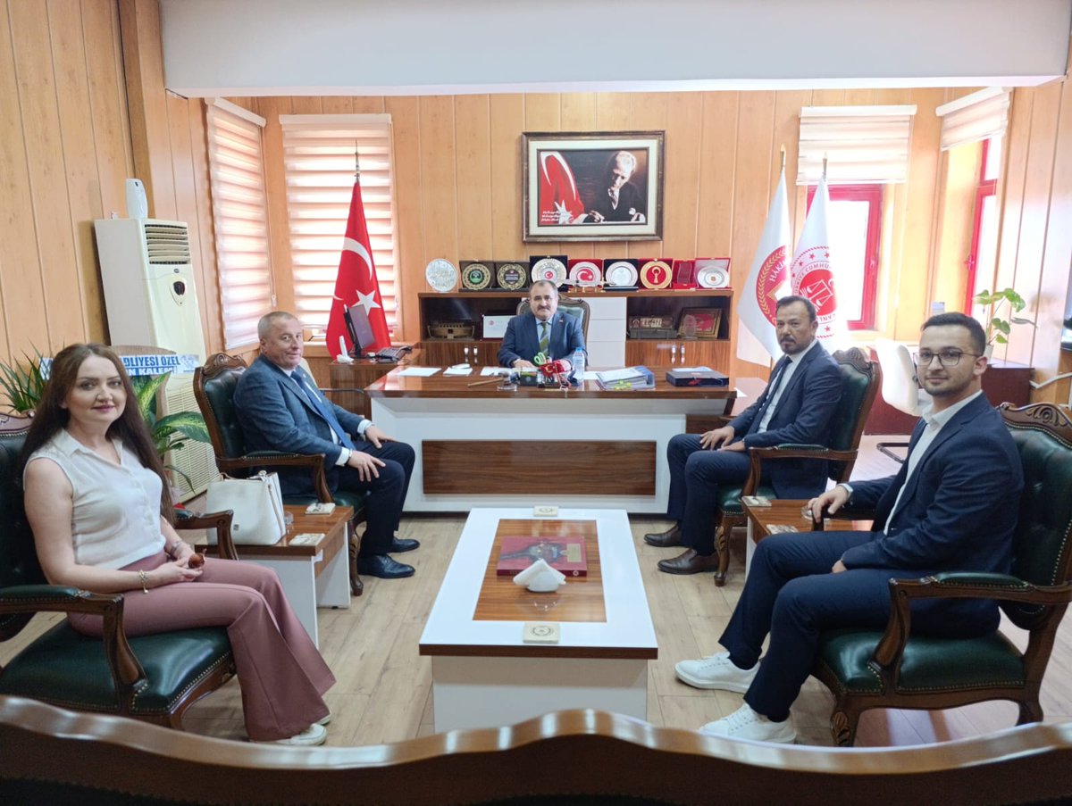 İyi Parti Milletvekili Av. Hakan Şeref Olgun Afyonkarahisar Adli Yargı Adalet Komisyonu Başkanı'nı Ziyaret Etti